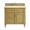 James Martin Vanities 36'' Single Vanity, Light Natural Oak w/ 3 CM Ethereal Noctis Quartz Top 424-V36-LNO-3ENC - alternate 1